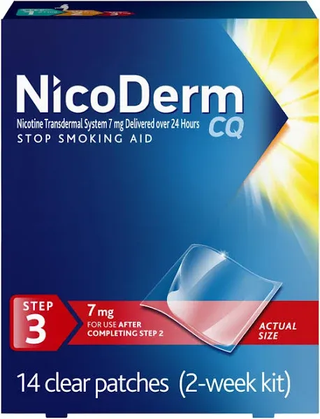 Nicoderm CQ Stop Smoking Aid Step 3