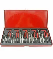 DASBET 131pcs Metric Thread Repair Tool Kit | HSS Drill Helicoil Repair Kit Metr