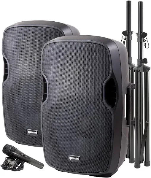 Gemini PA-SYS15 Dual Speaker PA Package