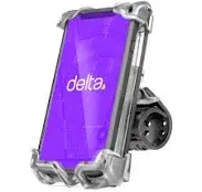 Bike Phone Mount by Delta Cycle - Bicycle Phone Holder Adjusts to Any Handlebar & Fits Any Phone or iPhone - Universal and Easily Accessible Bike Accessories for Adult Bikes