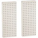 Azar 770820-WHT Pegboard 1-Sided Wall Panel White Solid Color 2-Pack