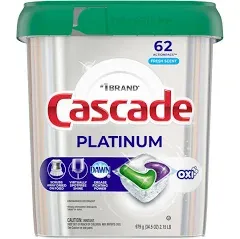 Cascade Dishwasher Detergent Platinum ActionPacs