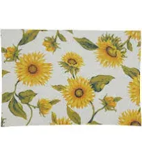 Saro Lifestyle Sunflower Oblong Placemat Set of 4