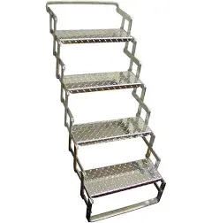 Brophy Products Aluminum Scissor Steps 4-Step As04