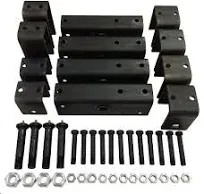 Trailer triple axle hanger kit for 2&#034; wide slipper spring