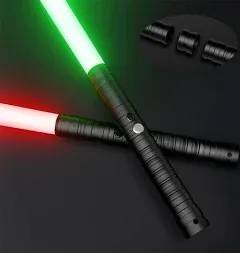 Oueyes Lightsabers Metal Hilt Dueling Light Sabers RGB 14 Color FX Sound