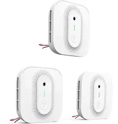 X-Sense Smoke Detector Carbon Monoxide Detector Combo Hardwired with Voice Location, Hardwired Interconnected Smoke and Carbon Monoxide Detector,