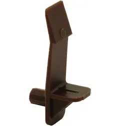 Prime-Line MP9117-100 Self-Locking Shelf Support Peg with 3/4 In. Shelf, 1/4 In., Brown (100 Pack)