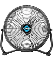 12-Inch High-Velocity Floor Fan - Powerful Cooling for Industrial &amp; Home Spaces