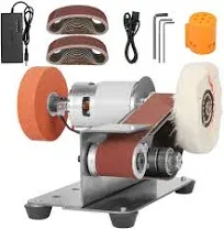 NuoDunco NunDunco Mini Belt Sander 15 Degree Knife Sharpener Electric Bench Grinder Sanding Machine