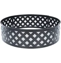 Style Selections 30-in Lattice Fire Ring in Black | SRFP11813