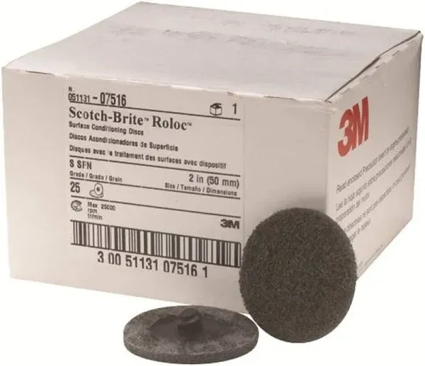 3M - Disc Roloc 2 Sf 25/Bx Gray (7516)