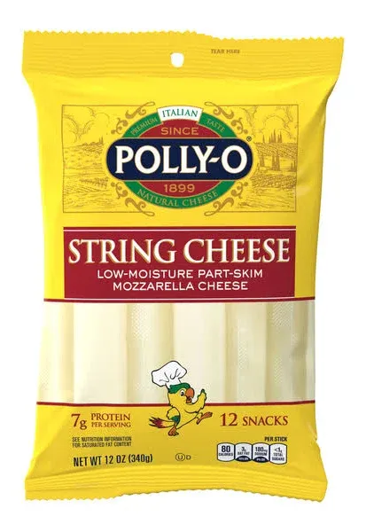 Polly-O String Cheese Mozzarella (12 oz)