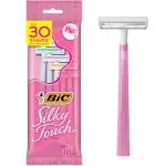 BIC Silky Touch Women's 2 Blade Disposable Razor, Assorted - 10 pack