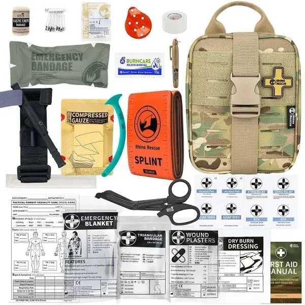 Rhino Rescue SE IFAK Trauma Kit, Black / Standard