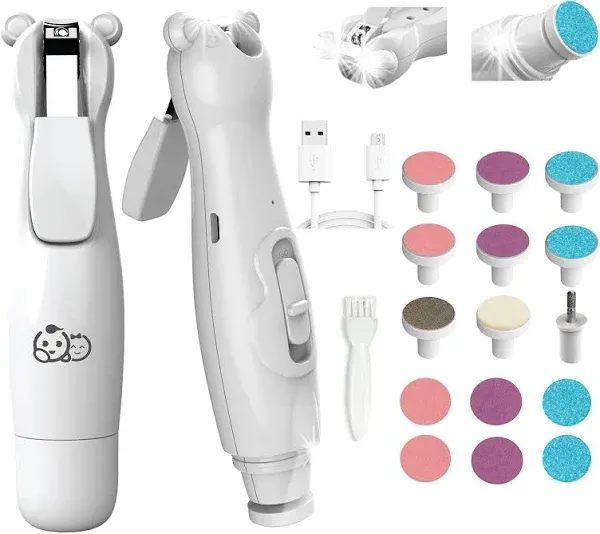 Rechargeable Baby Nail Clippers 20 in 1, Safe Electric Nail Trimmer, Baby Nail K