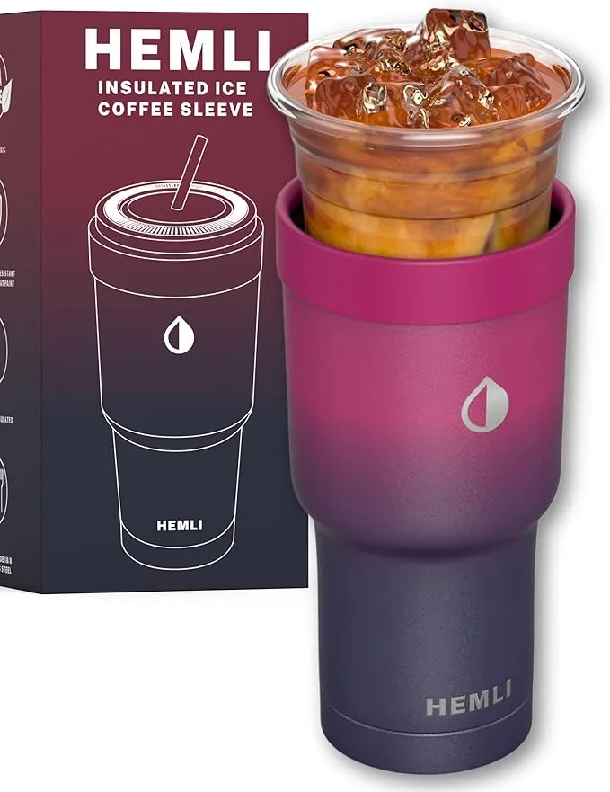 HEMLI Universal Ice Coffee Sleeve Insulator