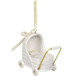 Hallmark Baby's First Christmas Pram 2024 Porcelain Ornament