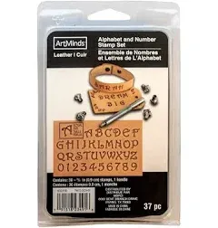 ArtMinds Alphabet &amp; Number Leather Stamp Set