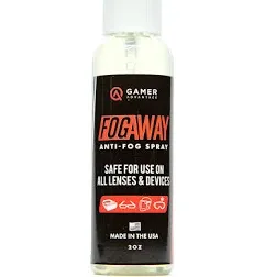 Gamer Advantage FogAway - Anti Fog Spray for Swim Goggles, Glasses, and Home Electronics - Safe for All Lens Types (2 Oz)