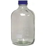 5L Glass Media Bottle, Round, GL60 Screw Cap Karter Scientific 232Z4 (Single)