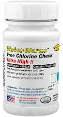 WaterWorks Free Chlorine - Ultra High II - Bottle of 50 tests | ITS-480124