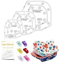 GAZETSZ Bowl Cozy Template 3 Sizes, Sewing Patterns Quilting Templates, Quilting Rulers and Templates