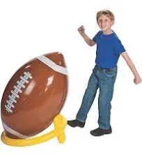 Fun Express 45 inch Inflatable Football and Tee Set, Inflate for Game Day Party Decorations, Sports Theme Photo Props - VBS Vacation Bible School Supplies/Decor