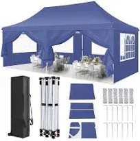 Outdoor Gazebo Party Tent 10x20ft with 6 Sidewalls Wedding Canopy Cater Events