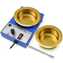 100MM Solder Pot 300W Tin Soldering Melting Pot Furnace with Extra 100MM Pot &amp; S