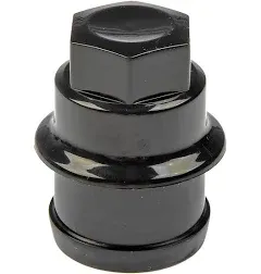 Dorman 711-026 Black Wheel Nut Cover M27-2.0 Compatible with Select Cadillac / Chevrolet / GMC Models, 4 Pack