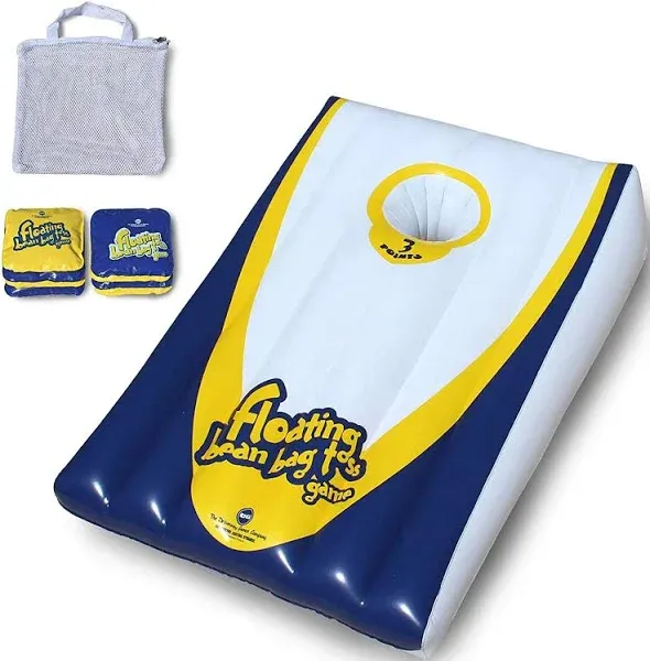 Floating Bean Bag Toss Inflatable Cornhole Game for Outdoor Pool