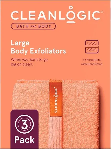 Clean Logic Sustainable Large Body Exfoliator (Pack of 3)