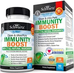 Immune Support Supplement with Vitamin C 1000mg Zinc Elderberry Extract, 90 ct