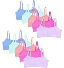 Fruit of the Loom Big Girls Training Bra Value Packs available in Cotton & Seamless!