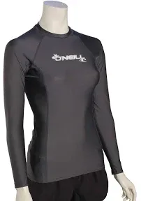 O Neill Women's Basic Skins Long Sleeve Rash Guard