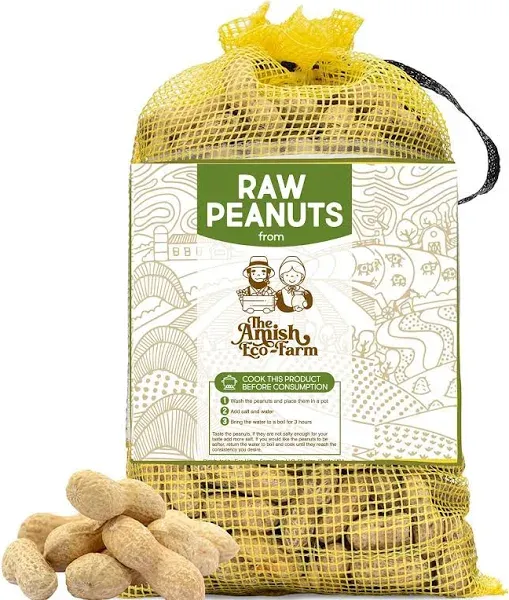 The Amish Eco-Farm Raw Peanuts in Shell