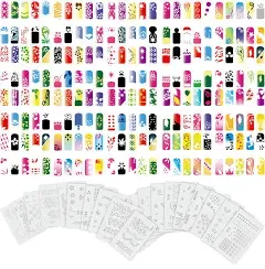 Custom Body Art Airbrush Nail Stencils Design Series Set # 11 Includes 20 Individual Nail Templates with 13 Designs Each for a Total of 260