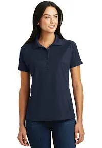 Sport-Tek L474 Ladies Dri-Mesh Pro Polo - Black