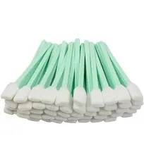 LOVEDAY 100pc 5.1" Square Rectangle Foam Cleaning Swab Sticks