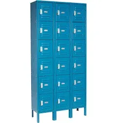 Global Industrial Capital 6-Tier 18 Door Box Locker