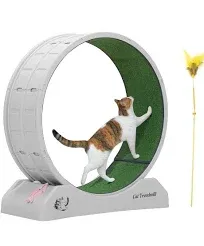 Nice Cat treadmill exercise wheel with anti-slip carpet