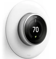 Elago ‎ENET-ABSPAD-W<wbr/>H Wall Plate Cover for Google Nest Thermostat - White