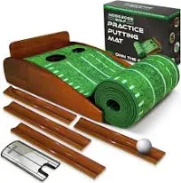 Practice Putting Mat with Putting Mirror or Putting Tutor Mat and Mirror Set