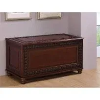 Bowery Hill Traditional Wood Cedar Blanket Chest