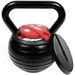 Yes4all 10-40lb Adjustable Kettlebell Weights, Red Color