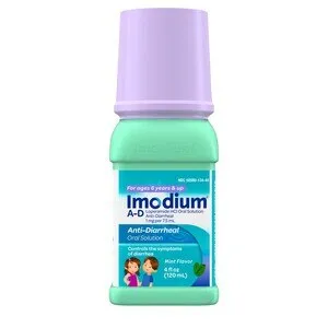 Imodium A-D, Liquid Anti-Diarrheal Medicine for Kids, Mint, 4 OZ