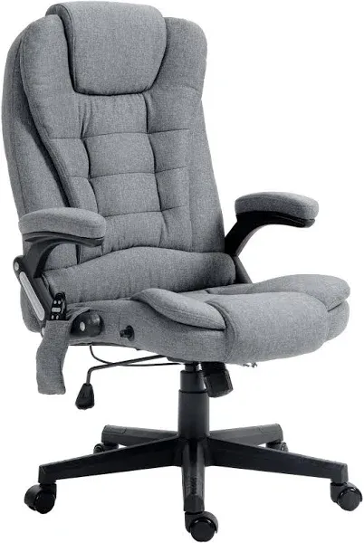 HOMCOM 6 Point Vibrating Massage Office Chair with Heat