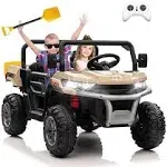 2 Seater 24V Ride On Dump Truck w/Electric Dump Bed &amp;Remote Control 2x200W Motor