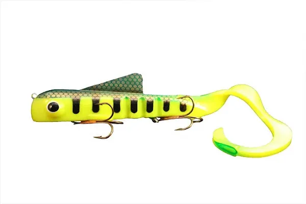 MUSKYI Bull Dawg Perch Innovations Fishing Lures, Green